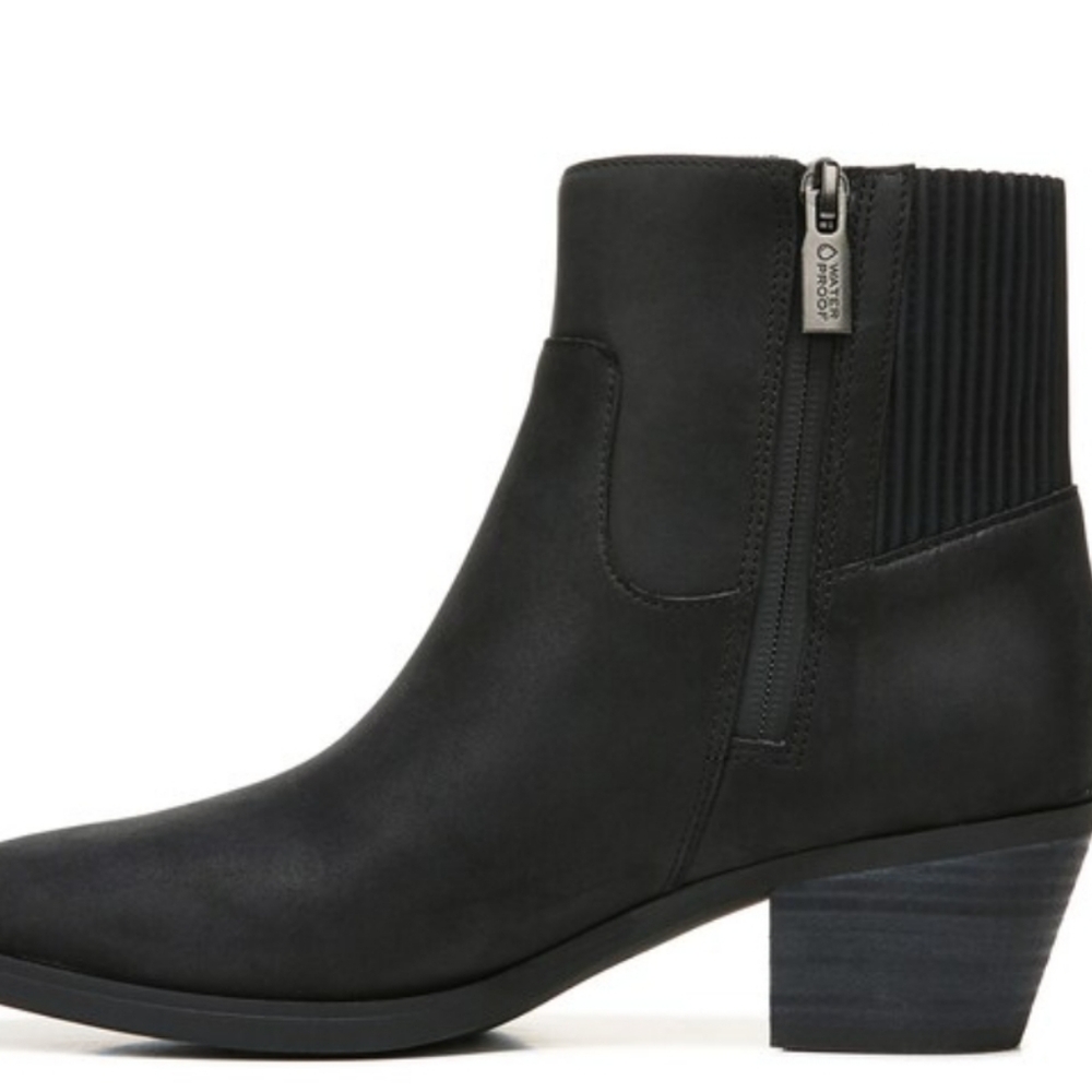 Vionic Shantelle black ankle boots new with tags booties sz 10 waterproof - Picture 2 of 9
